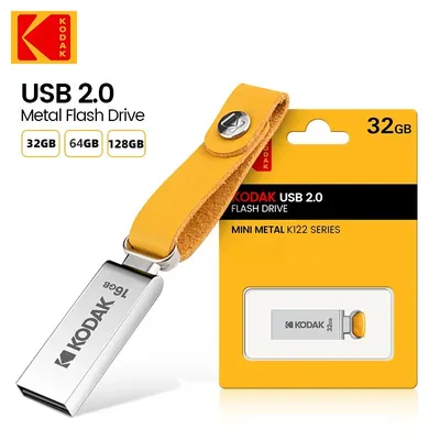 Kodak KODAK K122 USB2.0 Mini-USB-Flash-Laufwerk aus Vollmetall, Hochgeschwindigkeitsauto, 32G-128G, Image