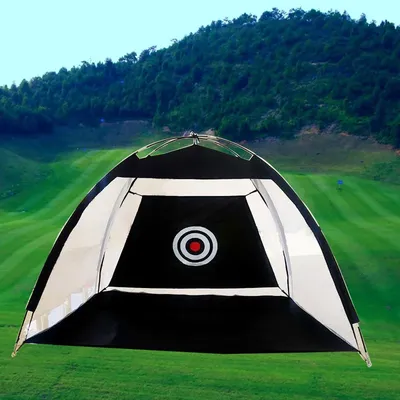 1~2M Golf Cage Practice Net Training Indoor Outdoor Sport Golf Exercise Equipment Garden Trainer Portable Golf Training Tent