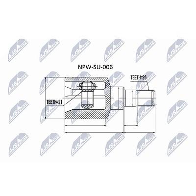 Nty Gelenksatz, Antriebswelle [Hersteller-Nr. NPW-SU-006] für Suzuki Image