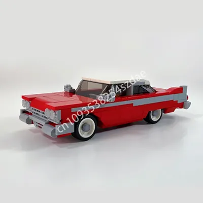345PCS MOC Speed Champion City Car Christine - 1958 Plymouth Fury Building Blocks Technique Racing