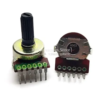 3PCS 161 Type A50K Duplex A503 Fever Sound Box Power Amplifier Volume Potentiometer 6 Pin 15MM