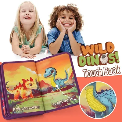 Baby Busy Book Touch Cloth Book Dinosaur Cognitive Fabric Study Toy Early Education Quiet Cloth Book