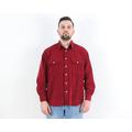 Camicia da uomo vintage PICDOR L con bottoni in velluto a coste morbido, camicia da cowboy in cotone occidentale casual formale marrone con colletto a