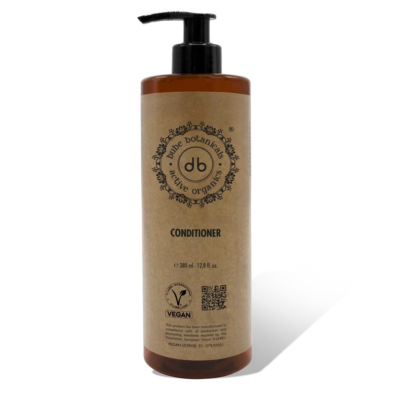 DB BUBE BOTANICALS ACTIVE ORGANICS Bube Botanicals Spender Conditioner 380 ml 24 Stück. Veganes Produkt. Pflegt und repariert das Haar, verleiht Volumen und gesunden Glanz. Image