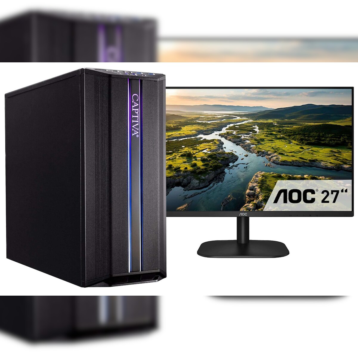 Captiva PC Power Starter I72-040 TFT Bundle (i5-12400/SSD 1TB/16GB/WLAN/Windows 11 Home 64-bit) Image