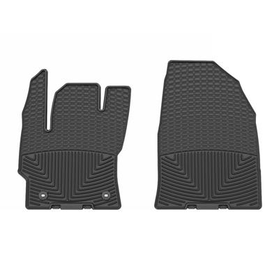 Weathertech Floor Mats Made of Rubberized Thermoplastic Elastomer Black Molded Liner, Front Row, Lifetime limited warranty W704