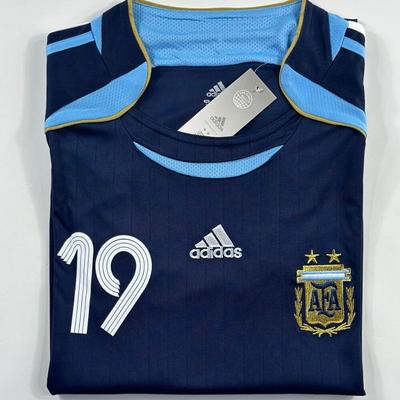 Adidas Shirts | Adidas Rare 2006 World Cup Debut Lionel Messi #19 Argentina Away Retro Jersey | Color: Blue | Size: Xl
