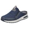Clog RIEKER, Herren, Gr. 40, blau (blau, grau), Textil, Lederimitat, meliert, sportlich, Schuhe, Sommerschuh, Strandschuh, Hausschuh mit seitlichen Stretcheinsätzen, Topseller
