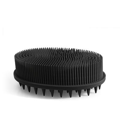 TEMU Soft Silicone Bath & Body Brushes - Manual Loofah Scrub Brush For Shower, Massage Shampoo Brush, No Battery Needed, Easy Clean Bathroom Accessories,valentine's Day Gift Image