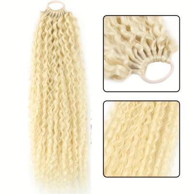 TEMU 's - 20 Synthetic Kinky Long Hairpiece Tie - Basics , Suitable Image