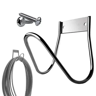 Garden Hose Holder Hose Hanger Stainless Steel Outdoor Hose Holder Wall Mounted Garden Irrigation Hose Hanger Hose Organizer