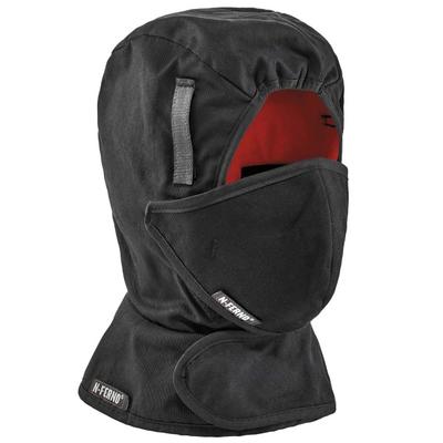 Ergodyne N-Ferno 6871 2-Layer Winter Hard Hat Liner With Cotton Mouthpiece Kit, Black