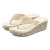 Badezehentrenner VENICE BEACH, Damen, Gr. 38, beige, Obermaterial: 100% Textilmaterial. Futter: 100% Textilmaterial. Decksohle: 100% Synthetik. Laufsohle: 100% Synthetik, mehrfarbig, casual, Schuhe Zehentrenner, Sandale, Pantolette, Badeschuh mit...