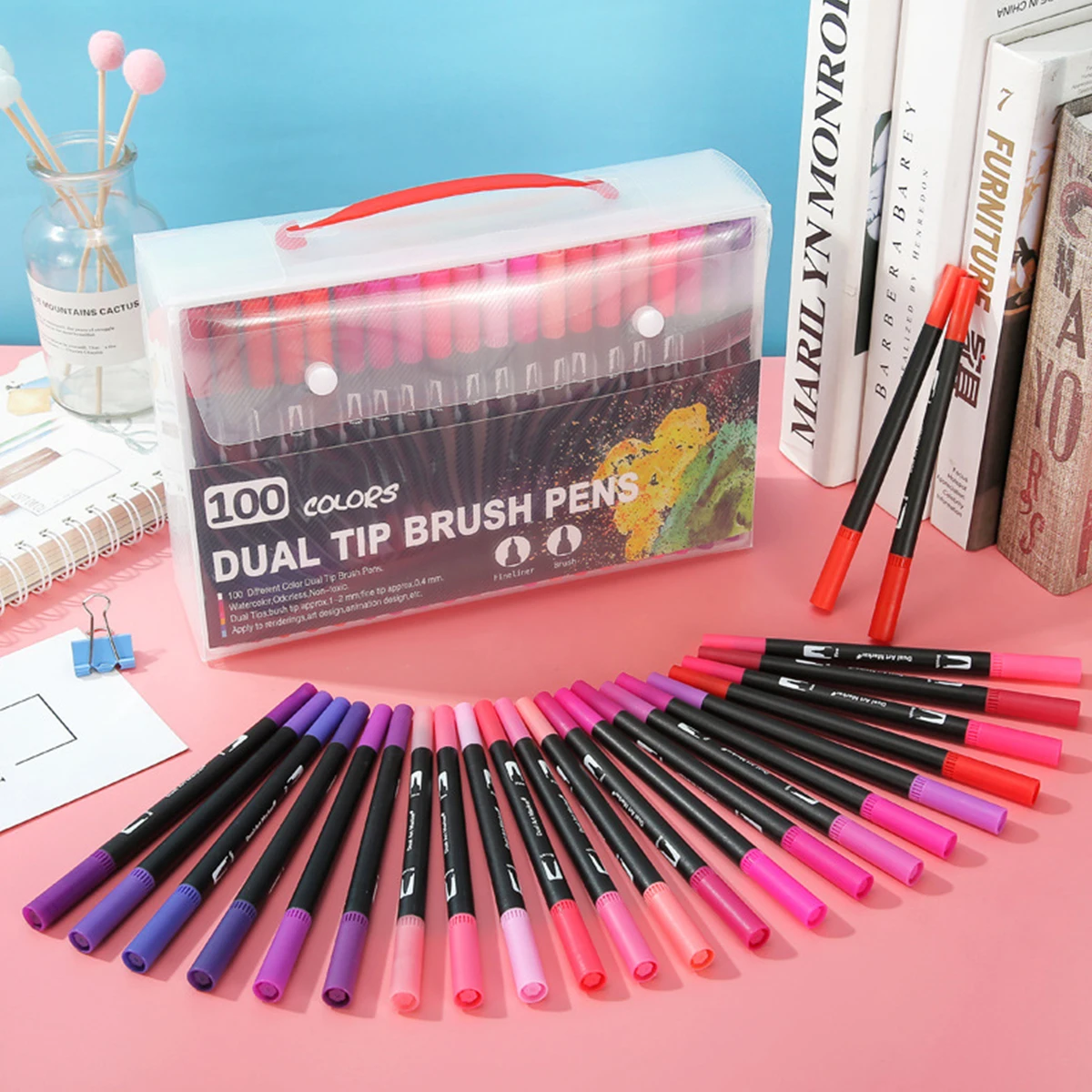 12-120 farben Dual Art Marker Skizzieren Manga Marker Zeichnung Set Doppel kopf Aquarell Pinsel Stift Liefert Schreibwaren Image