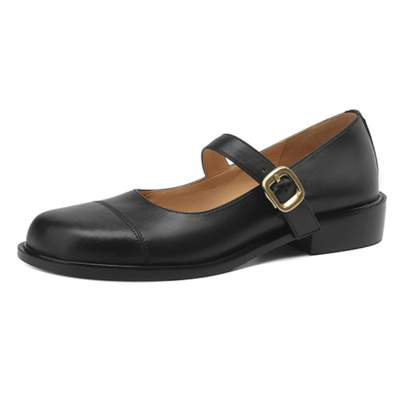 Loafer-Schuhe für Damen, flache Schuhe, lässig, echtes Leder, flach, Studentenschuhe, Creepers, Oxfords-Schuhe, Mädchen, große Größe 45, 48