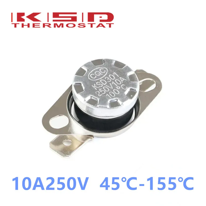 Bimetall-Thermostat KSD301 0C ~ 350C Temperaturschalter Thermokontrolle 85C 95C 105C 125C 135C 145C 180C 250C 300C 350C Grad Image