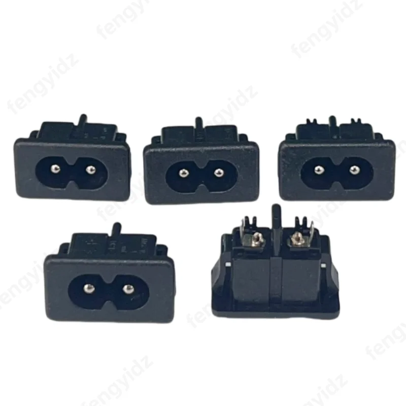5 stücke AC-027 S/w Weibliche AC Power Inlet Stecker Mit Bay 8 Abbildung Von Acht Steckdosen Reinem Kupfer Image