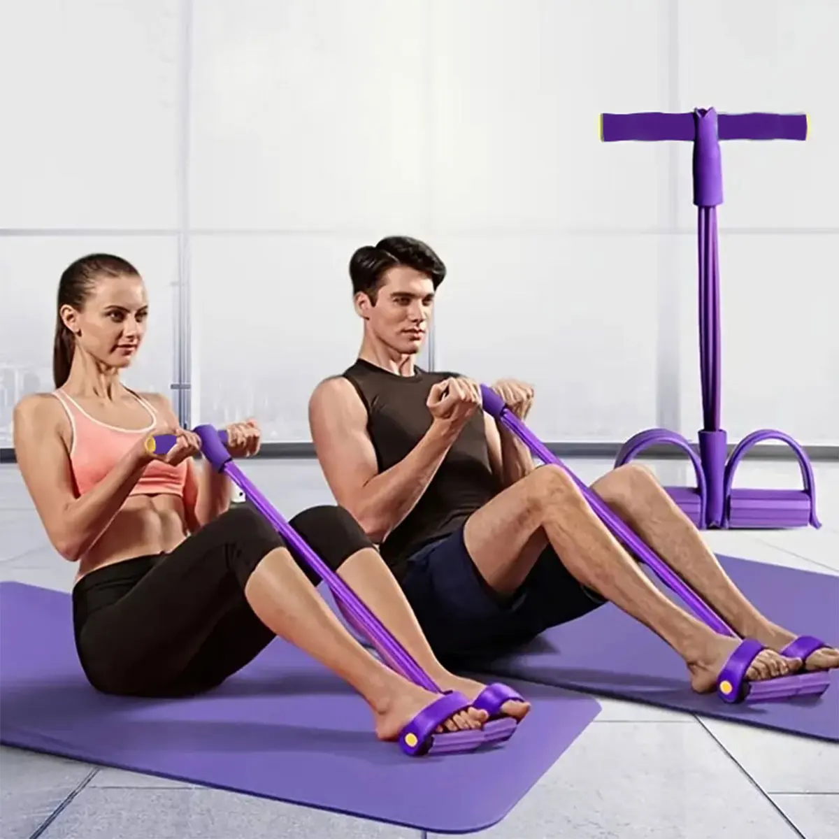 Pedalzieher, Sit-Up-Hilfe, Spannungsband, Bein-Beautizer, Fußziehseil für den Heimgebrauch Image