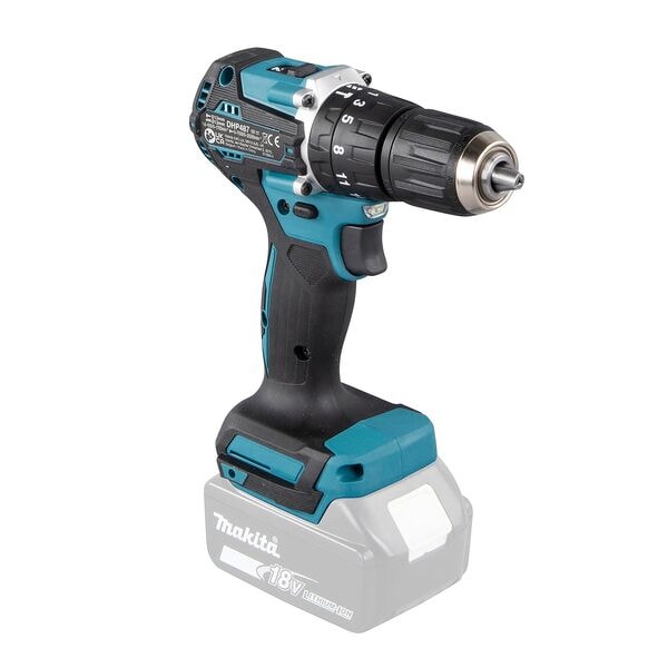 makita Akku-Schlagbohrschrauber »DHP487Z« 18V Solo blau, 8.1x24.8x16.4 cm Image