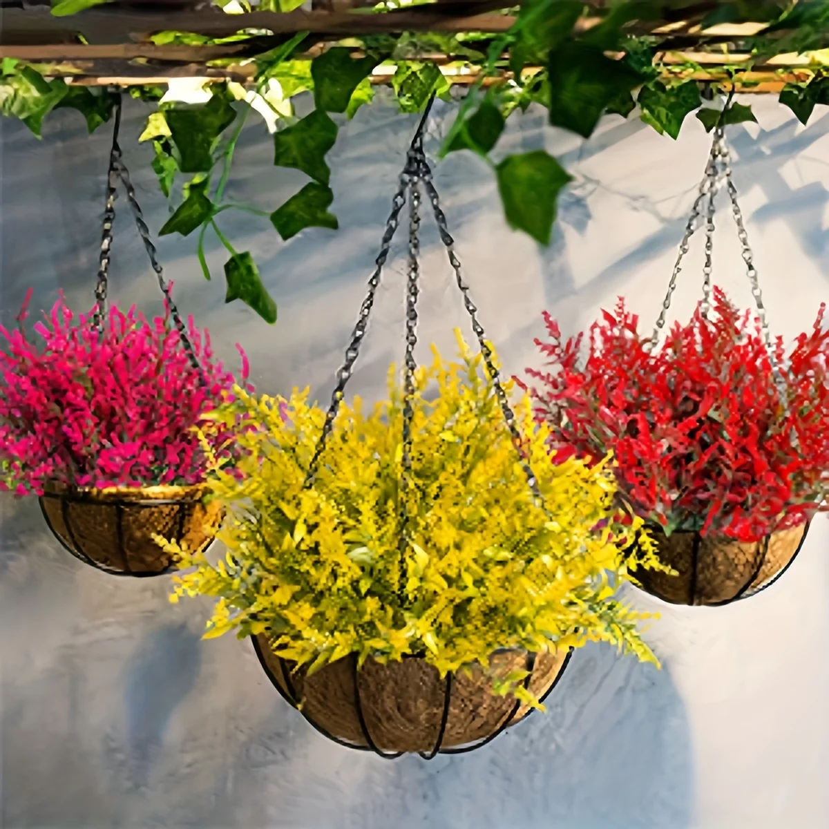 12/24/36 Stück künstliche Lavendel für verschiedene Raumarten, Blumentöpfe nicht im Lieferumfang enthalten, für Zuhause, Außengärten, Hochzeiten, Hotels, Büros Image