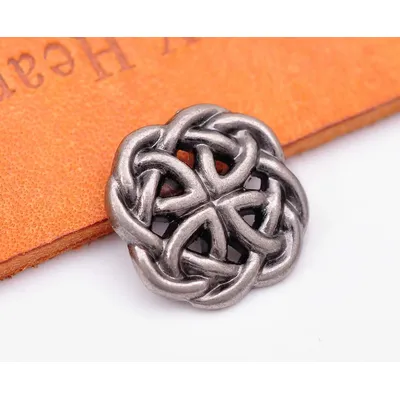 10X 19*19mm Antique Sliver Western Cowboy Celtic Knot Conchos For Saddles Headstall Bridle
