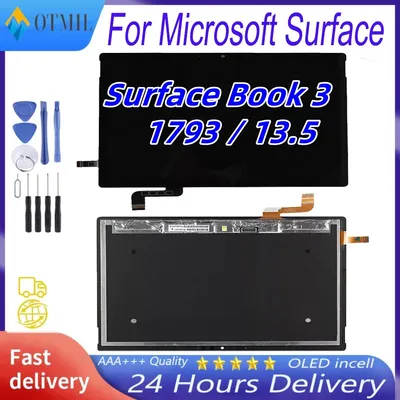 AAA+ OEM For Microsoft Surface Book 3 1793 LCD Display Touch Screen Digitizer Assembly 13.5”For