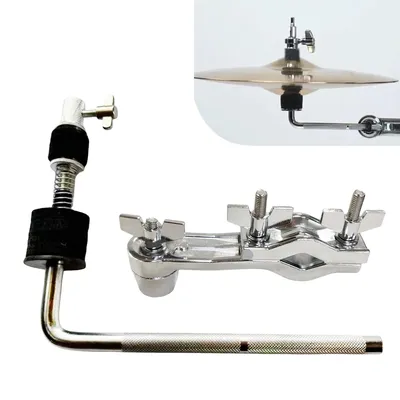 1pcs Cymbal Arm Holder Metal Cymbal Stand Extension Cymbal Mounting Clamp For Most Standard Hi-Hat