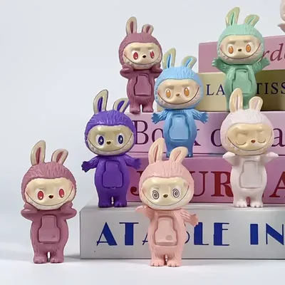 Cute And Interesting Computer Lying Down LaBuBu Office Blind Box Computer Ornaments Give Your