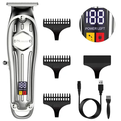 Surker Hair Trimmer For Men Trimmer Professional Clipper Electric Razor Rechargeable Cutting Machine