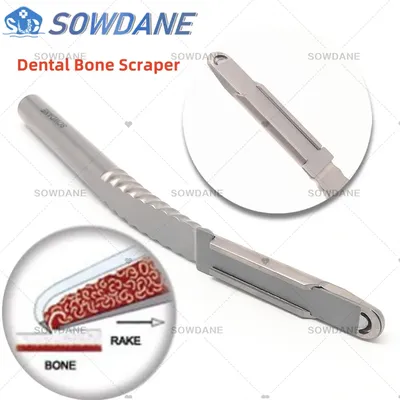 Dental Implant Bone Scraper Stainless Steel Tool Instrument Dental Surgical Collector Lab Tooth