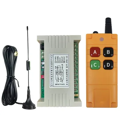 DC12V 24V 4CH 30A RF Wireless Remote Control Switch Radio Receiver With 2000M Long Distance Remote