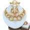 Latest Luxury Brazilian Wedding Jewelry Set Dubai Gold Plated Bridal Exaggerate Big Jewelry Sets