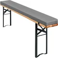 Coussin de banc Long imperméable pour l'extérieur, pour Table de bière, ensemble de tente de fête, fermeture éclair, lavable, balançoire de jardin, coussin d'oreiller