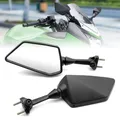 1 paio di accessori moto in alluminio nero specchietti retrovisori specchietti laterali per Kawasaki Ninja 250 250R EX250 K8F 2008-2012