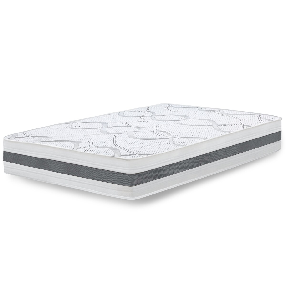 THE WHITE STONE Einzelne Matratze 80x160 Carbon Premium Quality, Antibakteriell, Anti-Milben, Anti-Allergie.| Höhe 25 cm | Fabriqué en Italie Image