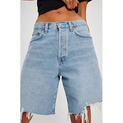 AGOLDE Indra Shorts at Free People in Force, Size: 28