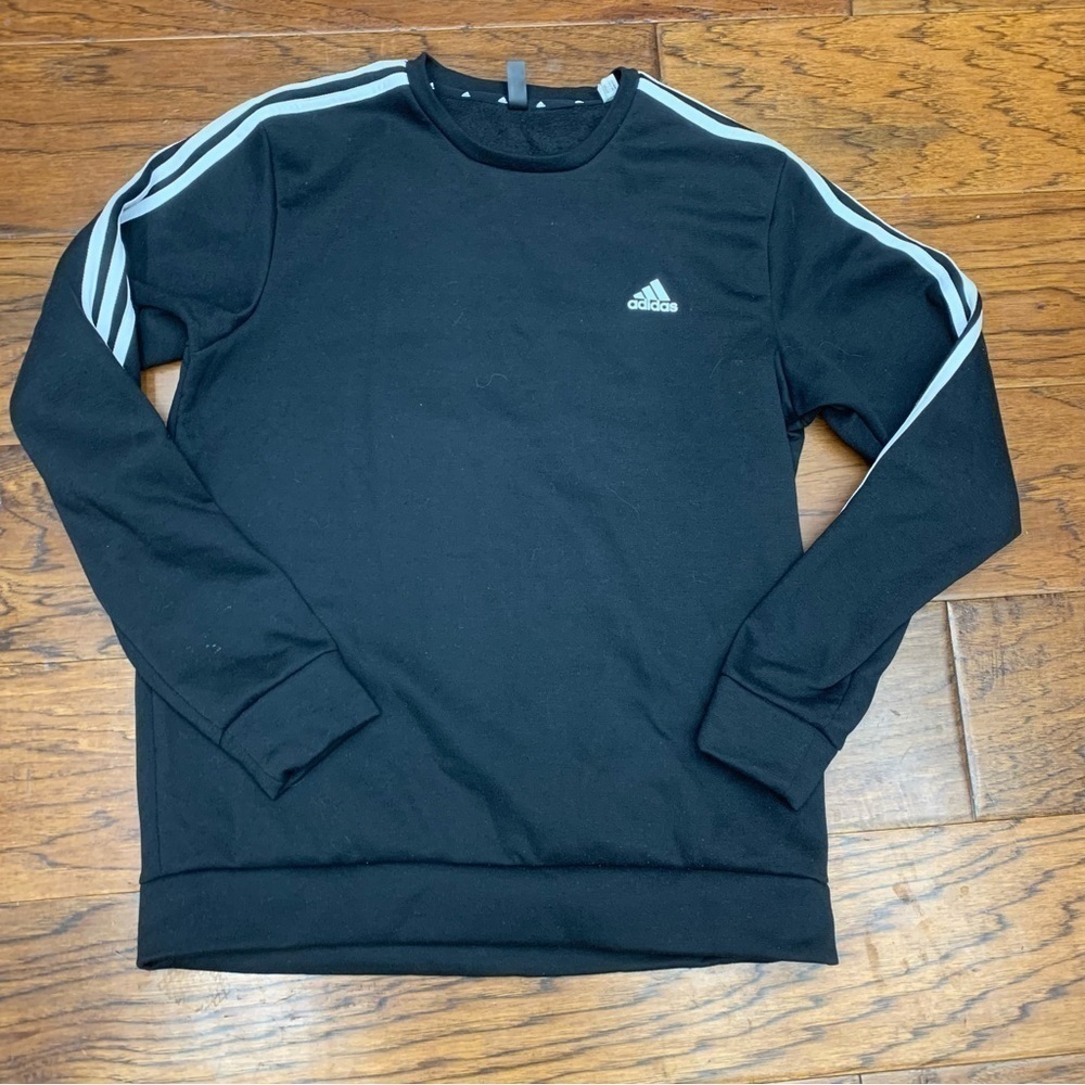 Adidas Sweaters | Adidas Prime Green Fleece Sweater | Color: Black/White | Size: L