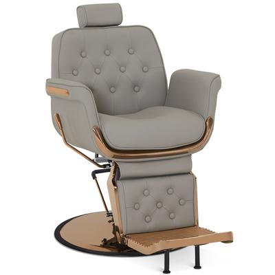 BarberPub Reclining Barber Chair, Hydraulic Styling Salon Chair for Hair Stylist