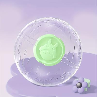 TEMU Large Acrylic Hamster Exercise Ball - Transparent Running Wheel With , Durable Chew-resistant Design For Small Pets, Mental Stimulation & Physical Activity, Hamster Accessories Image