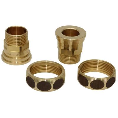 Pumpenverschraubungs-Set aus Messing, DN 25 AG 1 Zoll x DN 40 IG 1 1/2 Zoll Image