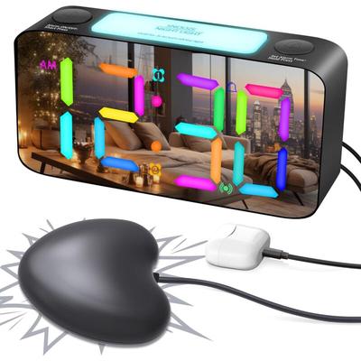 Jalleria - Extrem lauter Vibrationswecker mit Bettschüttler für Image