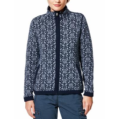 Walbusch Damen Strickjacke Stern Blau gemustert Image