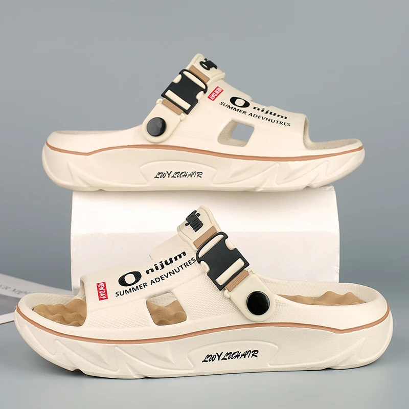 Sommer männer Massage Hausschuhe Indoor Outdoor Sandalen Strand Bequeme Weiche Rutschen Clogs Casual Schuhe Männer Frauen Hause Hausschuhe