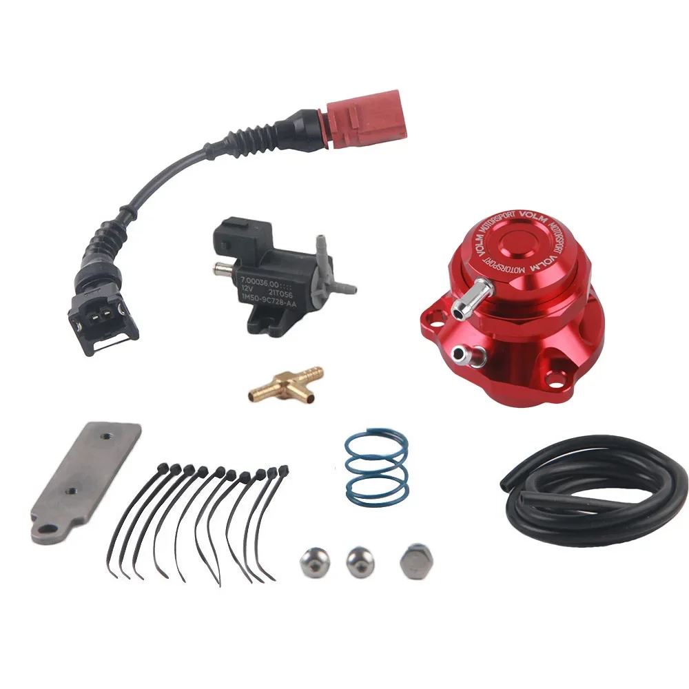 NEUE ROTE FARBE Geschmiedetes Aluminium Auto Turbo Dump Blow Off Ventil Für Skoda Octavia Audi A4 S3 TT VW Polo 1,8/2,0 TFSI EA888 Gen1 2 3 Image