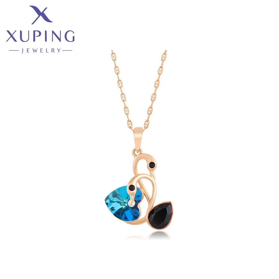 Xuping Jewelry Neuankömmling Kristall-Anhänger-Halskette für Frauen mit vergoldeter Farbe X000668880 Image