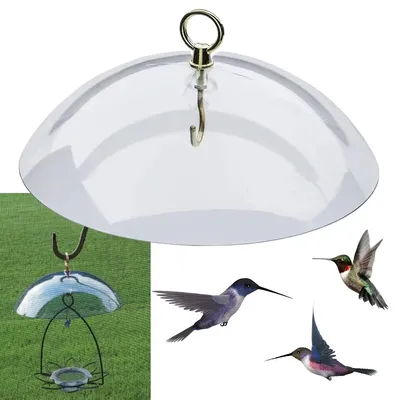 26 Cm Plastic Squirrel Baffle Squirrel Proof Weather Rain Guard Protects Hanging Feeders No Tool Install for Hanging Bird Feeder