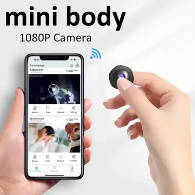 4K HD Kleinste Mini Kamera Espia Wifi Sicherheit Smart Home Überwachung Kleine Wifi Cam LR Nachtsicht Bewegungserkennung körper Cam
