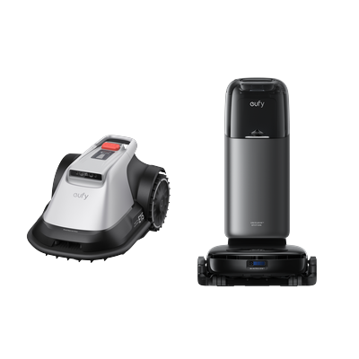 eufy Mähroboter E15 + eufy S1 Pro HydroJet Wisch- & Saugroboter Image