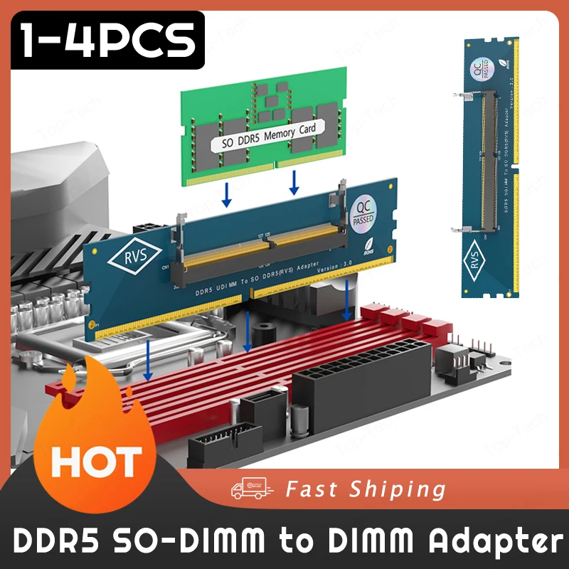 Laptop SO DDR5 RAM zu Desktop DDR5 U-DIMM Adapter Speicher Karte Konverter Laptop zu Desktop SO-DIMM zu PC DIMM Karte Image
