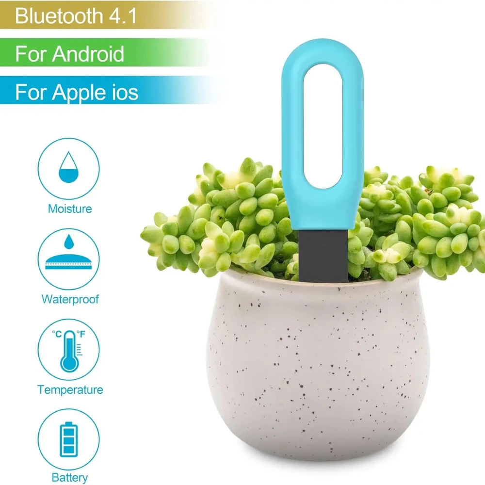 Wifi Zigbee Smart Boden Tester Bluetooth Feuchtigkeit Temperatur Feuchtigkeit Sensor Handy APP Echtzeit Monitor für Pflanze Garten Image